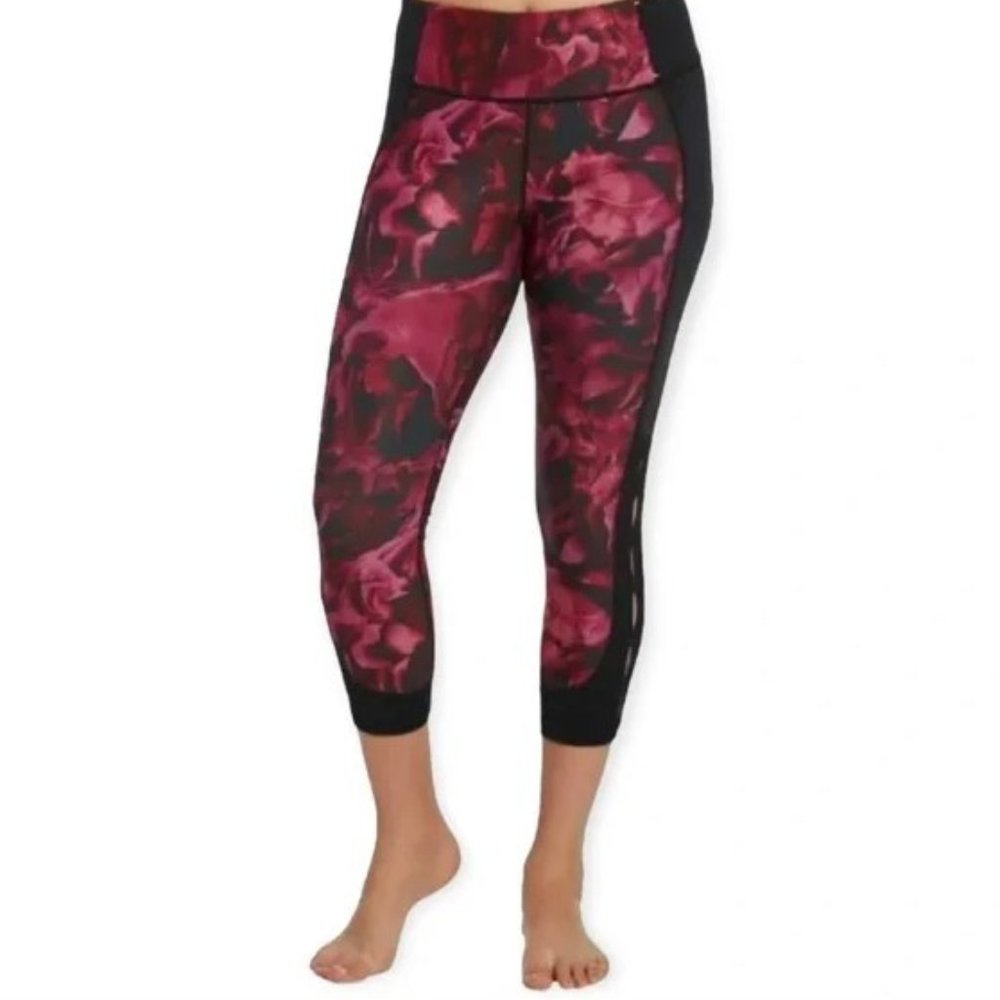 CALIA Quarter Length Compression Floral Leggings